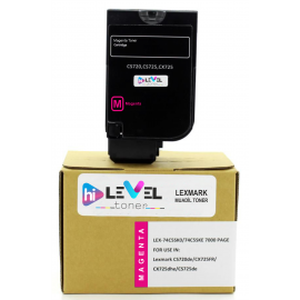 Hilevel Toner, HT-CS720M Lexmark CS720-725 / CX720-725 74C5SME 74C5SM0 KIRMIZI 7.000 Sayfa